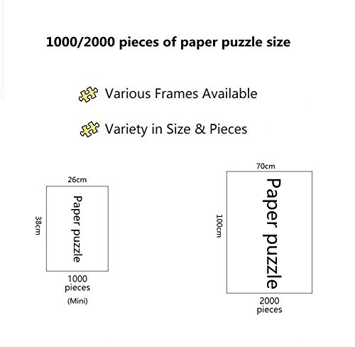 YINGXIN134 Puzzles de 2000 Piezas, Rompecabezas de león Gigante y niño - Cada Pieza de Rompecabezas es única - Póster de Rompecabezas Gratis - Rompecabezas para adultos-70x100cm