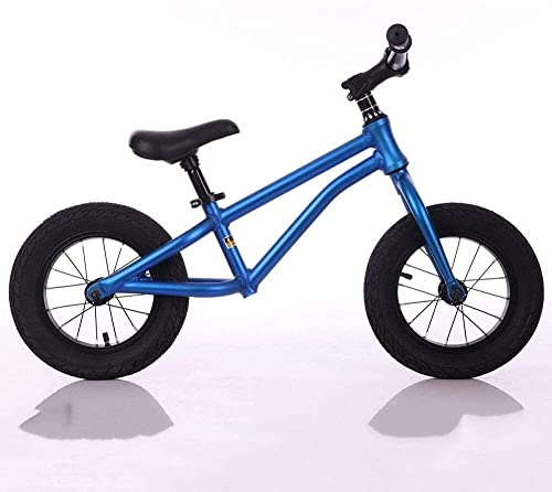 YoJolee Bicicleta de Marco de Acero al Carbono de 12", Asiento tapizado de Bicicletas for niños de Chico de Estilo Libre sin Pedal, for niños pequeños de 3 a 5 años.