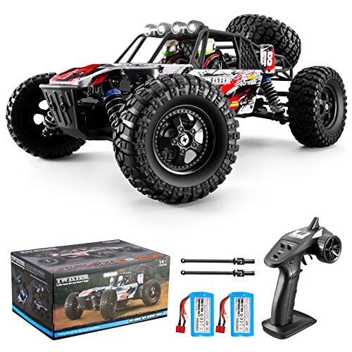 YONCHER YC280 Coche Teledirigido, 1/12 45+Km/h Grande Coche Teledirigido Todoterreno Adulto para Niños, 4x4 Radiocontrol Coche, 4WD Offroad RC Crawler