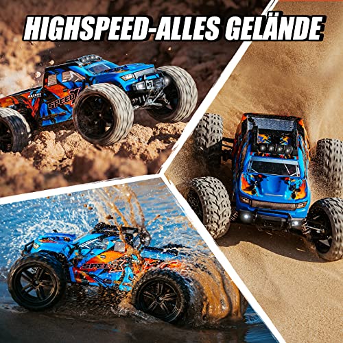 YONCHER YC400 Coche Teledirigido Adulto, 1/10 Grande 48+Km/h Coche Teledirigido Todoterreno para Niños, Radiocontrol Coche 4x4, 4WD Offroad RC Crawler