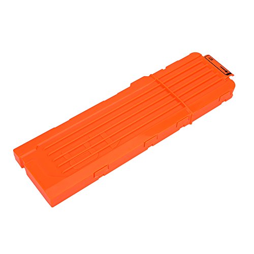 Yosoo Health Gear Clip de Bala de Espuma, 18 Dart EVA Nerf Gun Dart Clip Plastic Gun Toy Cartridge Holder Clip de Recarga rápida Universal para Juegos de Pistola de Juguete(Naranja)