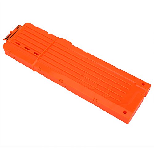 Yosoo Health Gear Clip de Bala de Espuma, 18 Dart EVA Nerf Gun Dart Clip Plastic Gun Toy Cartridge Holder Clip de Recarga rápida Universal para Juegos de Pistola de Juguete(Naranja)