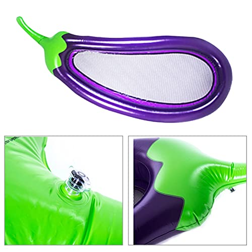 yqs Hamaca de Agua Berenjena Inflable en Forma de balsa Flotante Piscina de Verano Fila Flotante Hamaca Reclinable Reclinador de natación Adultos Agua Partido Juguete (Color : Eggplant)