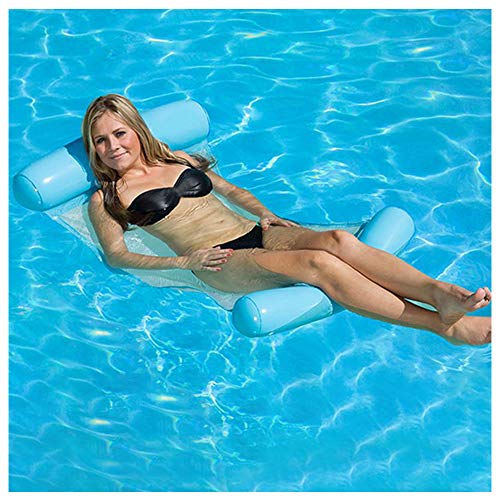 YSHUAI Hamaca Flotante, Agua Pool Lounge Float para Adultos y Niños, Piscina Colchón Hinchable, Colchonetas Inflable Hamaca, Hamaca de Agua, Cama Flotante