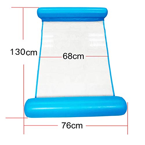 YSHUAI Hamaca Flotante, Agua Pool Lounge Float para Adultos y Niños, Piscina Colchón Hinchable, Colchonetas Inflable Hamaca, Hamaca de Agua, Cama Flotante