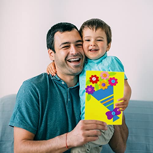 Yuccer Kit de Manualidades para Niños, Manualidades Infantiles Tarjetas Dia de la Madre Personalizadas Tarjeta Felicitacion Madre