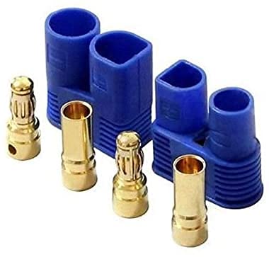 YUNIQUE Espana 5 Pares EC3, Macho-Hembra, Conectores para baterías de modelismo RC Lipo, Color Azul Turquesa