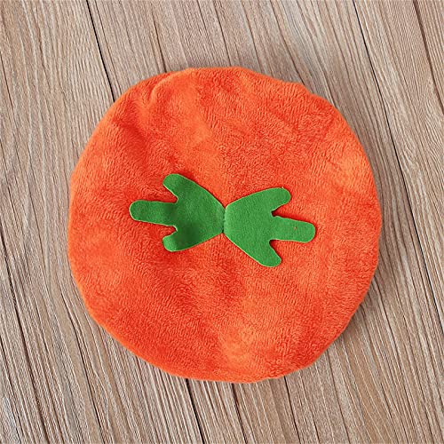 YWLINK Disfraz De Fiesta De Halloween Cosplay Sin Mangas Disfraz De Calabaza Para NiñOs NiñAs Traje De Juego/Juego De Roles Traje De Rendimiento Mono Lindo+Naranja Sombrero Regalo De Vacaciones