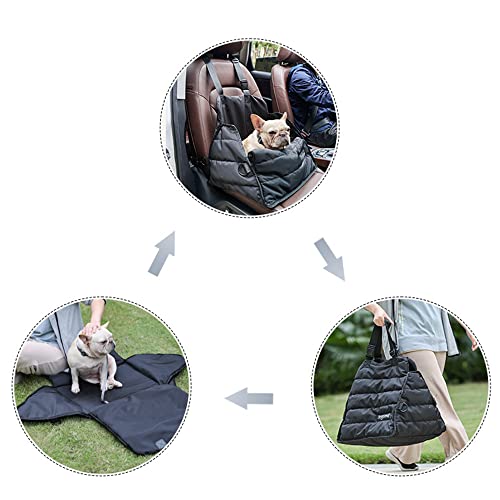 YYYMM Asiento Elevador de Coche para Mascotas, Funda de Asiento de Coche portátil para Perros, Asiento de Coche, Asiento de Coche Plegable Impermeable para Cachorros, Cesta de Viaje para Perros