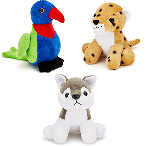 Zappi Co Peluche Small Stuffed (Guepardo + Lorikeet + Lobo)