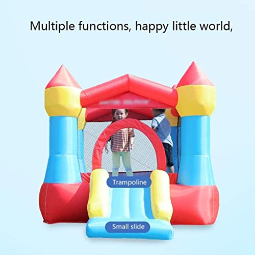 ZBBN Castillos hinchables Trampolín Inflable Tobogán Sala de Estar para niños Pequeño Patio de Juegos al Aire Libre Centro Comercial Parque Jardín de Infantes (Rojo 265 * 190 * 170 cm)