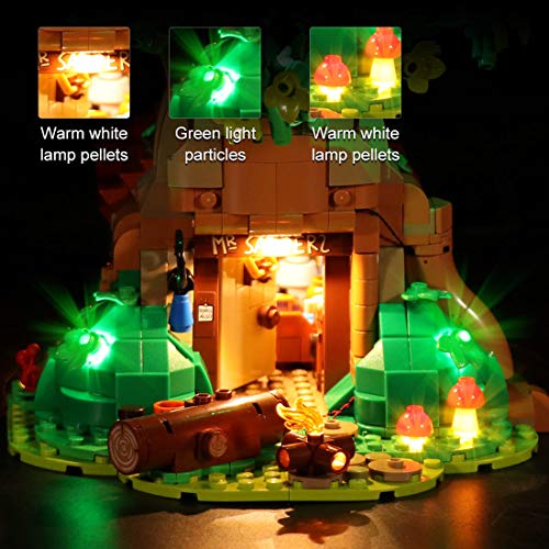 ZCXX Iluminación LED personalizada, juego de luces compatibles con Lego 21326 Winnie the Pooh