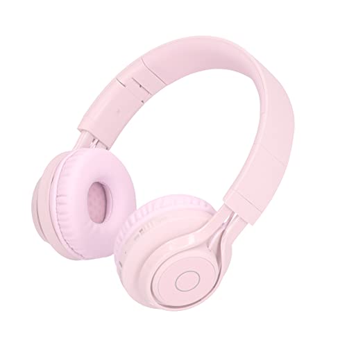 Zhat Auriculares para Niños, Protegen el Límite de Volumen Auditivo Auriculares Inalámbricos para Niños con Micrófono para Escuchar Música para Aprender(Rosado)