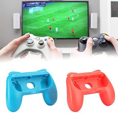 zhuolong Juego de Agarre ergonómico para Mangos para Controladores Joy-con de Nintendo Switch - Rojo y Azul(2 Piezas Rojo y Azul)