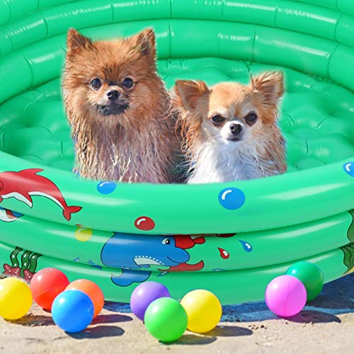 zhuolong Piscina Inflable Redonda para bebés y niños pequeños, Piscina Inflable portátil para niños, hogar, Interior, Exterior, para niños, niñas y niños(Green 90 cm)