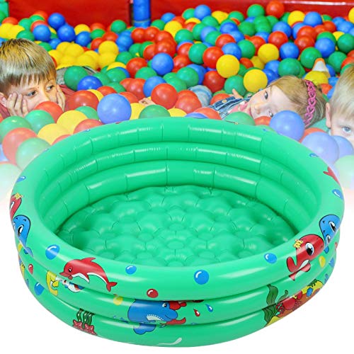 zhuolong Piscina Inflable Redonda para bebés y niños pequeños, Piscina Inflable portátil para niños, hogar, Interior, Exterior, para niños, niñas y niños(Green 90 cm)