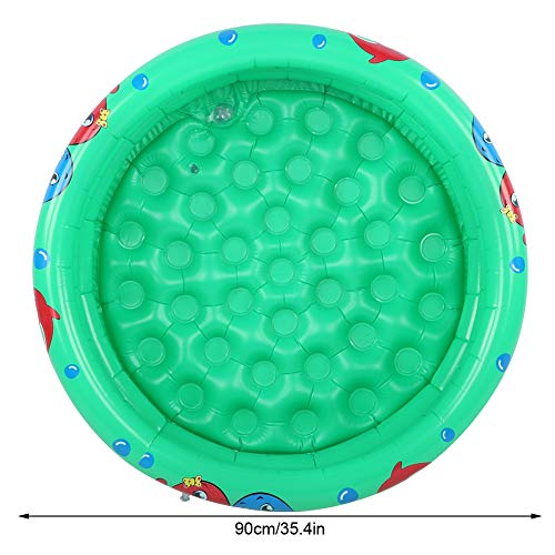 zhuolong Piscina Inflable Redonda para bebés y niños pequeños, Piscina Inflable portátil para niños, hogar, Interior, Exterior, para niños, niñas y niños(Green 90 cm)