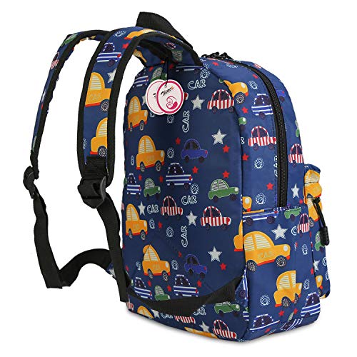 Zicac Mochilas Infantiles, Lona Bolsa Mochila Niño Mochila Bebe Guarderia Mochila Escolar con Animal para Niñas y Niños de 3 a 6 años de Edad (Azul Profundo)