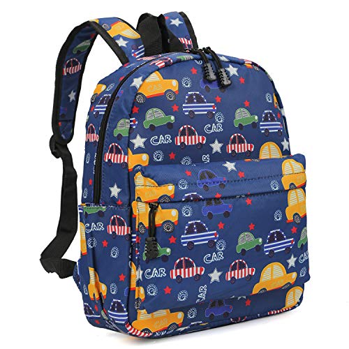 Zicac Mochilas Infantiles, Lona Bolsa Mochila Niño Mochila Bebe Guarderia Mochila Escolar con Animal para Niñas y Niños de 3 a 6 años de Edad (Azul Profundo)