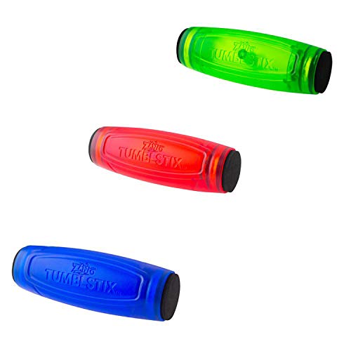 Zing 3 X Tumblstix Fidget Stick (3 Piezas), Rojo / Azul / Verde, 3,5" X 1"