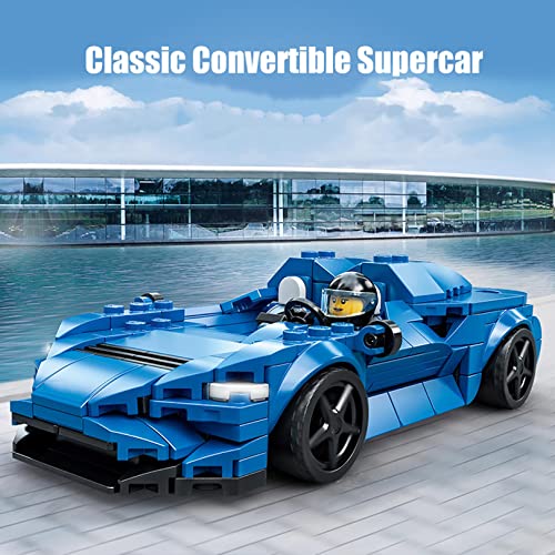 ZINIUKEJI 76902 Modelo de Carreras de Autos Deportivos, Compatible con McLaren Elva, Bloques de construcción ensamblados, Juego de Modelos de Carreras de Autos de Juguete para niños