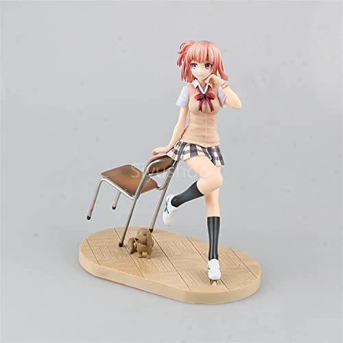 ZJIEX Mi Comedia romántica Adolescente Snafu también Yui Yuigahama Ani Estatua Figura de PVC - Juguete escultórico Muy detallado Alto 1,8 cm (7 Pulgadas) (versión no Original)