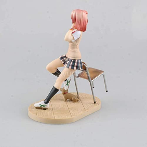 ZJIEX Mi Comedia romántica Adolescente Snafu también Yui Yuigahama Ani Estatua Figura de PVC - Juguete escultórico Muy detallado Alto 1,8 cm (7 Pulgadas) (versión no Original)