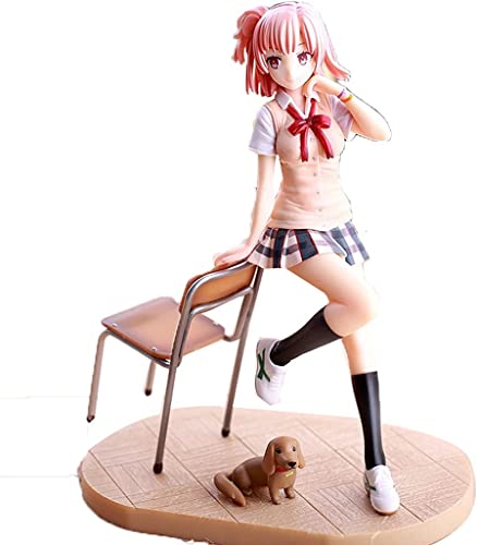 ZJIEX Mi Comedia romántica Adolescente Snafu también Yui Yuigahama Ani Estatua Figura de PVC - Juguete escultórico Muy detallado Alto 1,8 cm (7 Pulgadas) (versión no Original)