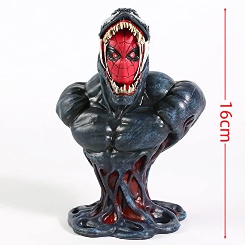 ZKZY The Amazing Bust of Venom Spiderman,PVC Collection Model Toys