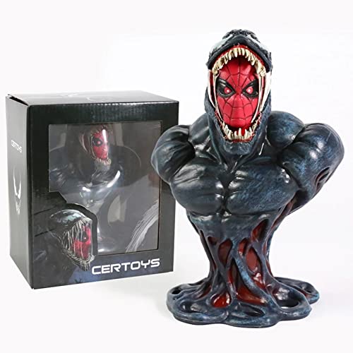 ZKZY The Amazing Bust of Venom Spiderman,PVC Collection Model Toys