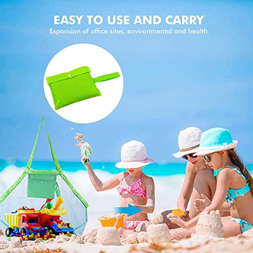 Zoiibuy Bolsa de Playa de Malla, Plegable Bolsa De Almacenaje para Juguetes De Playa De Ninos