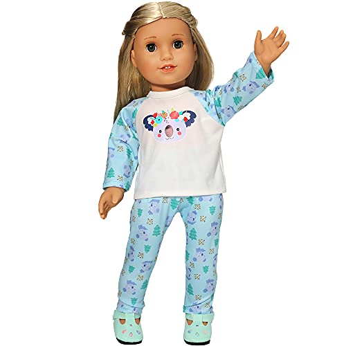 ZWOOS Ropa de Muñeca Bebé para New Born Baby Doll, Pijamas Bonitos para Muñecas 35-43 cm