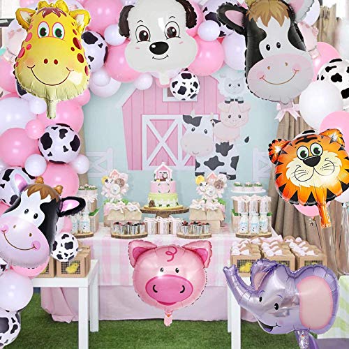 10 Piezas Globos Animales Cumpleaños,Cumpleaños de los Niños,Globos Animales Helio,Globos Animales Globos,Globos infantiles,Globo de Lámina Animal,Globos Animales Helio(tamaño grande)