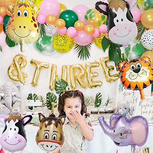 10 Piezas Globos Animales Cumpleaños,Cumpleaños de los Niños,Globos Animales Helio,Globos Animales Globos,Globos infantiles,Globo de Lámina Animal,Globos Animales Helio(tamaño grande)