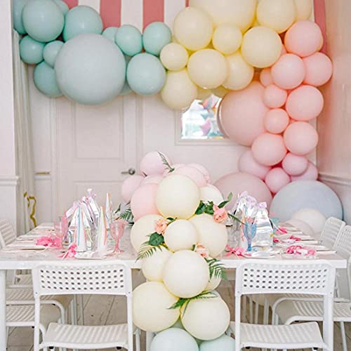 100 bolsas de globos de color, 10 pulgadas Macaron globos de color, globos de látex engrosados para decoraciones de fiesta, artículos de boda para fiestas de cumpleaños o decoraciones de arco