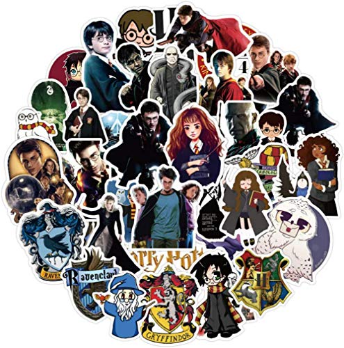 100 pegatinas de Harry Potter Graffiti Stickers con dibujos animados para monopatín, guitarra, portátil, botella de agua, PVC