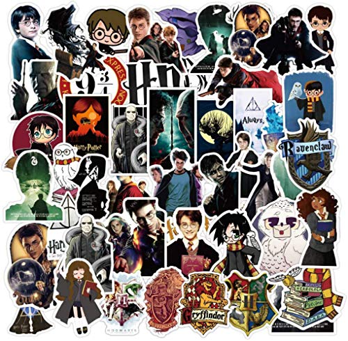 100 pegatinas de Harry Potter Graffiti Stickers con dibujos animados para monopatín, guitarra, portátil, botella de agua, PVC