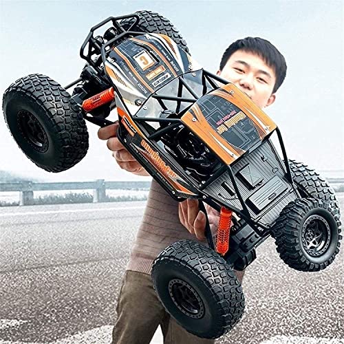 1/10 Large Scale All Terrain Car 4×4 2.4G 4WD Crawler Climber Kid's Birthday Remote Control Toy Car Gift RC Buggy Racing Car Stunt RC Off-Road Remote Control Vehicle Toy (2batterys)