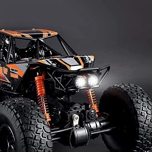 1/10 Large Scale All Terrain Car 4×4 2.4G 4WD Crawler Climber Kid's Birthday Remote Control Toy Car Gift RC Buggy Racing Car Stunt RC Off-Road Remote Control Vehicle Toy (2batterys)