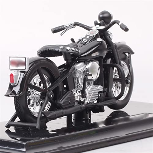 1:18 Vintage 1948 para Harley FL Panhead Big Twin Engine Bike Diecasts Modelo De Motocicleta Adornos para Adultos Die Cast Motocicleta