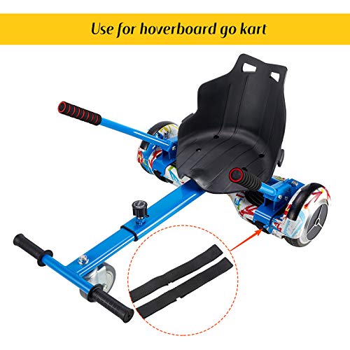 12 Correas Ajustables de Hoverboard y Gancho Protector de Correa y Cable de Sujeción de Bucle Correas de Repuesto de Hoverboard para Accesorio de Kart Scooter (70 cm/ 27,56 pulgadas)