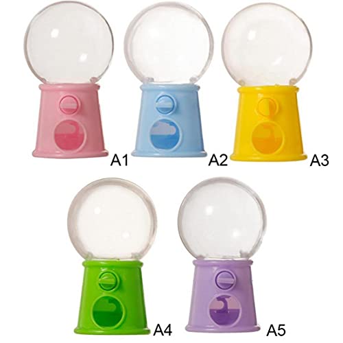 12pcs Burbuja Dulces Mini Candy Machine Regalos Gumball Dispensador De Monedas del Banco Niños De Juguete Chrismas (Color Azar)