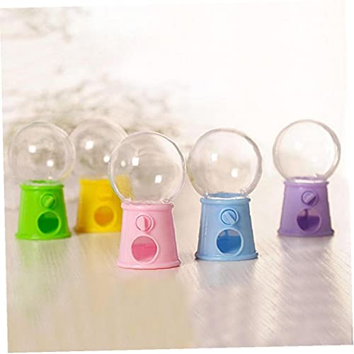 12pcs Burbuja Dulces Mini Candy Machine Regalos Gumball Dispensador De Monedas del Banco Niños De Juguete Chrismas (Color Azar)