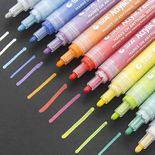 14 ColorsBrillante/Colorido Impermeable   Rotulador Metálico Rotulador Sketch Craft Scrapbook