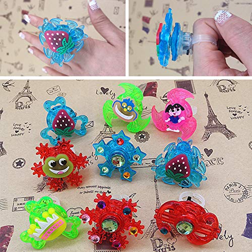 15pcs Vientiane Juguetes Luminosos para Niños, BESTZY Anillos Pulseras Luminosas, Ajustables Ideal para Artículo de Cumpleaños, Premio para Estudiantes, Suministro de Halloween Navidad