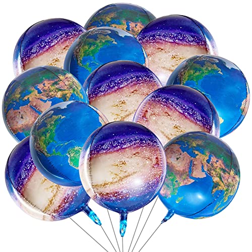 16 Globos de Tierra Decoración de Espacio Globo de Estrella Decoración de Cumpleaños Espacial Globo Espacial Globos Planetarios Decoración de Fiesta Temática de Viaje para Día de La Tierra