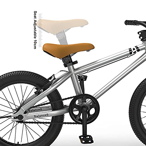 16/20 Pulgadas Bicicleta MontañA NiñO Bicicleta Infantil MontañA,Freno En V/Cuadro Acero Con Alto Contenido Carbono/Rueda Auxiliar ExtraíBle/NiñOs Mayores 6AñOs/Guardabarros Gratis