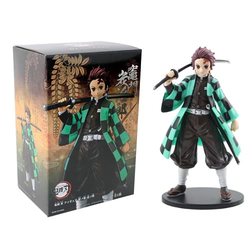 16cm Figura De Anime De Japón Cool Demon Slayer Figura De Acción Anime Personaje Estatua Modelo Colección Figuras Juguetes para Fanáticos (Zenitsu with Box)