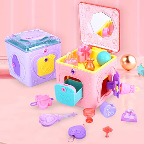 16MG 8x9x8cm/3.15x3.54x3.15in Kids Pretend Jewelry Blind Box Educativo Play House Toy Girls Best GiftTreasure Cajas