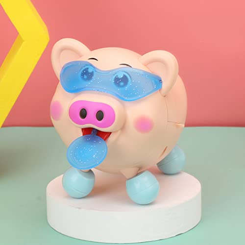 16MG Creativo novedad caminando dibujos animados Piggie juguetes realistas luces de sonido eléctrico inteligente luminoso música niños amor regalo robot piggy para niños